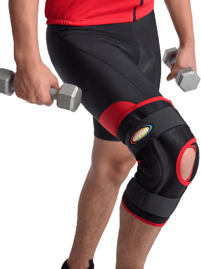 MAXAR Cotton/Elastic Knee Brace (Four-Way Stretch): BKN-301